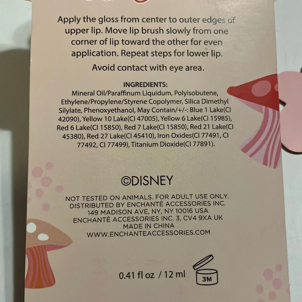 Disney Alice in Wonderland Lip Gloss‎ Trio